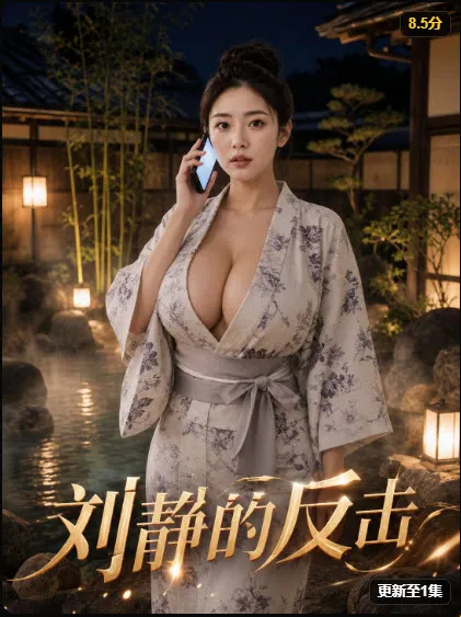都市题材竖版海报，女主在街边回望的剧照