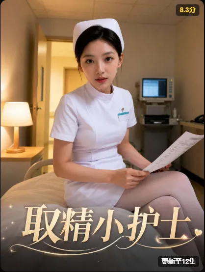 灯笼夜市竖版海报，年轻女主角特写的剧照